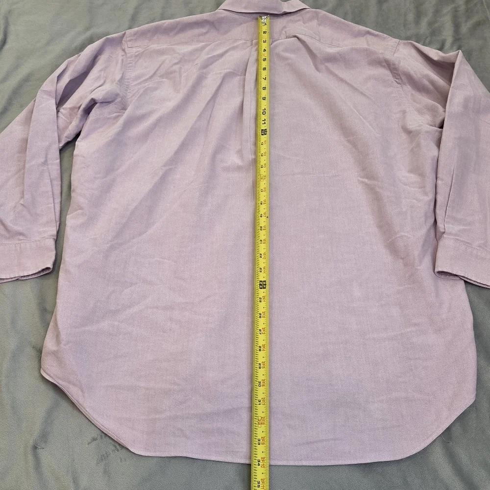 Ralph Lauren Shirt Mens Light Purple XXL Classic Button Down Long Sleeve 17.5 34